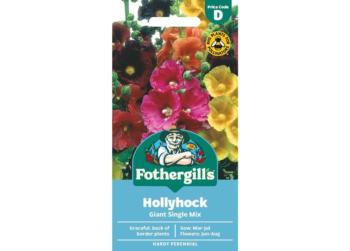 HOLLYHOCK Giant Single Mix
