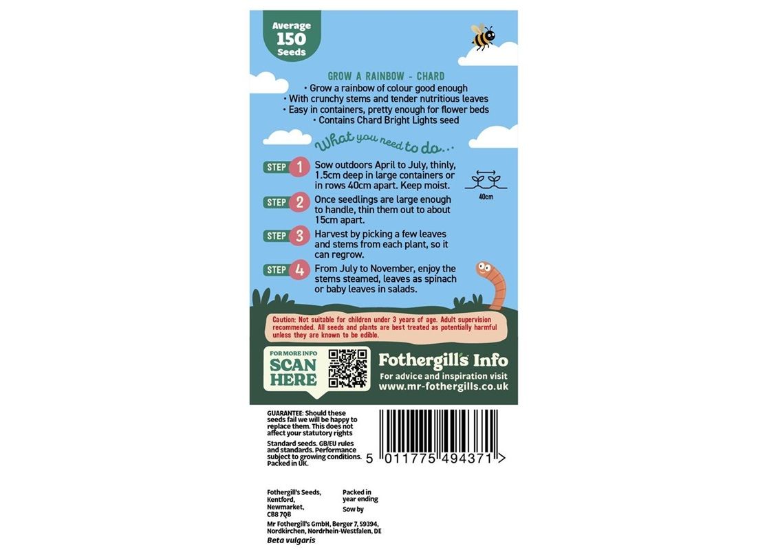 GROW A RAINBOW - CHARD GROW A RAINBOW - CHARD