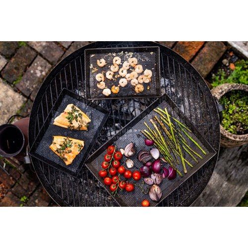 Set Of 3 Grill Trays
