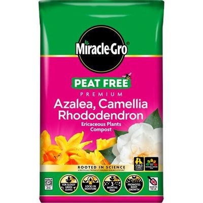 Miracle-Gro® Peat Free Premium Azalea, Camellia, Rhododendron Ericaceous Plants Compost - 40 litres