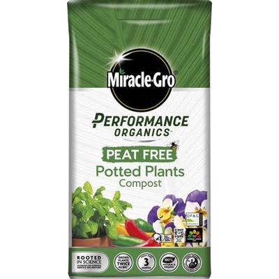 Miracle-Gro® Performance Organic Peat Free Potted Plants Compost - 10 litres