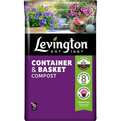 Levington Peat Free Container &amp; Basket Compost - 50 litres