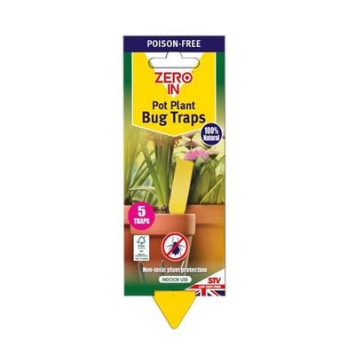Zero In Pot Plant Bug Traps x5