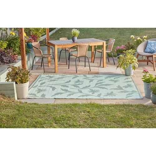 Alfresco Mats - BeeLeaves - Sage - 180x240cm