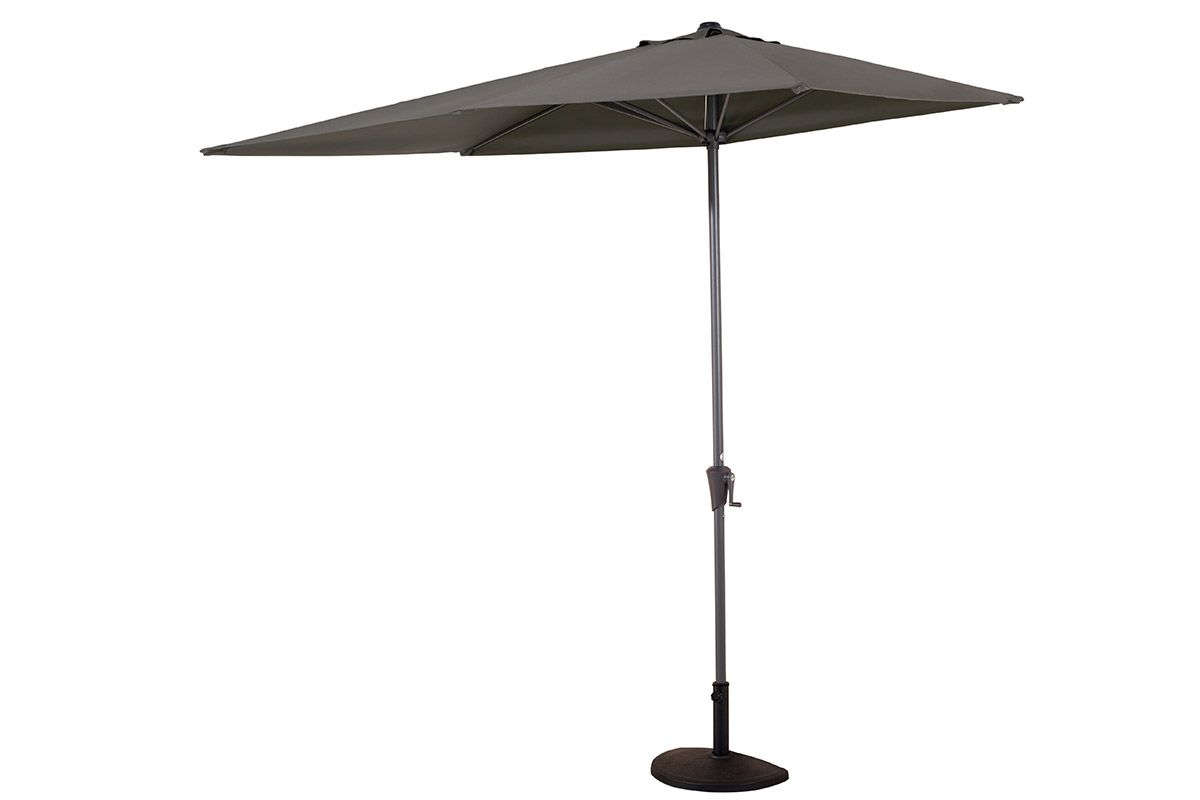 2.3m Catalan Balcony Parasol Dark Grey