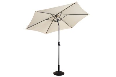 2.7m Balearic Market Parasol - Grey/Natural