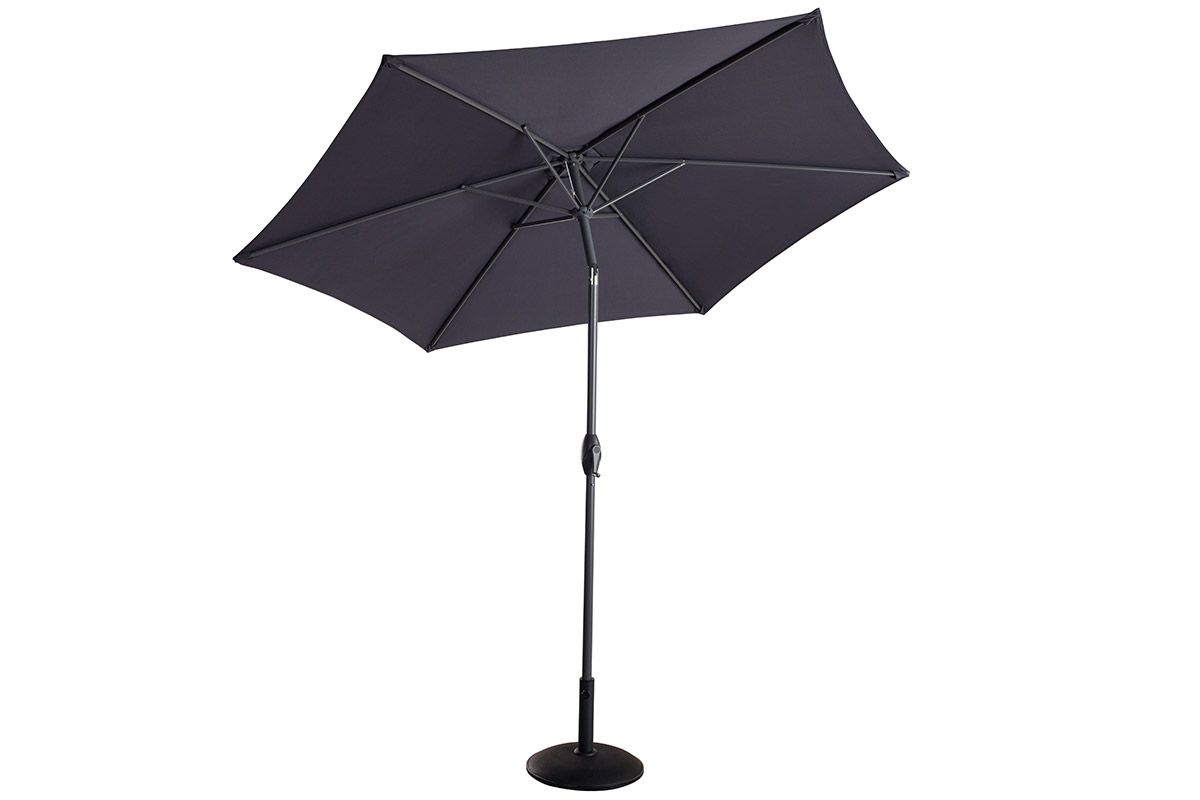 2.7m Balearic Market Parasol - Grey/Dark Grey
