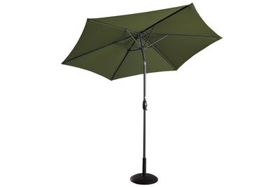 2.7m Balearic Market Parasol - Grey/Forest Green