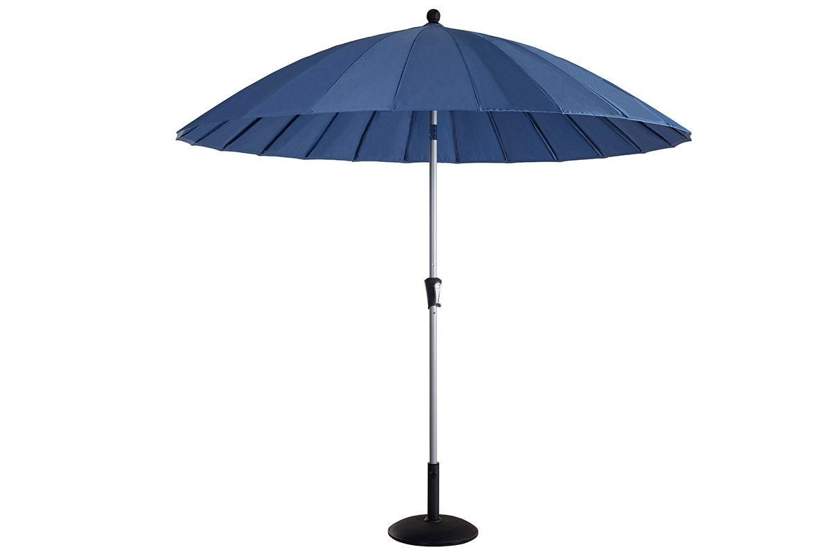 2.7m Shanghai Parasol -Silver/Navy