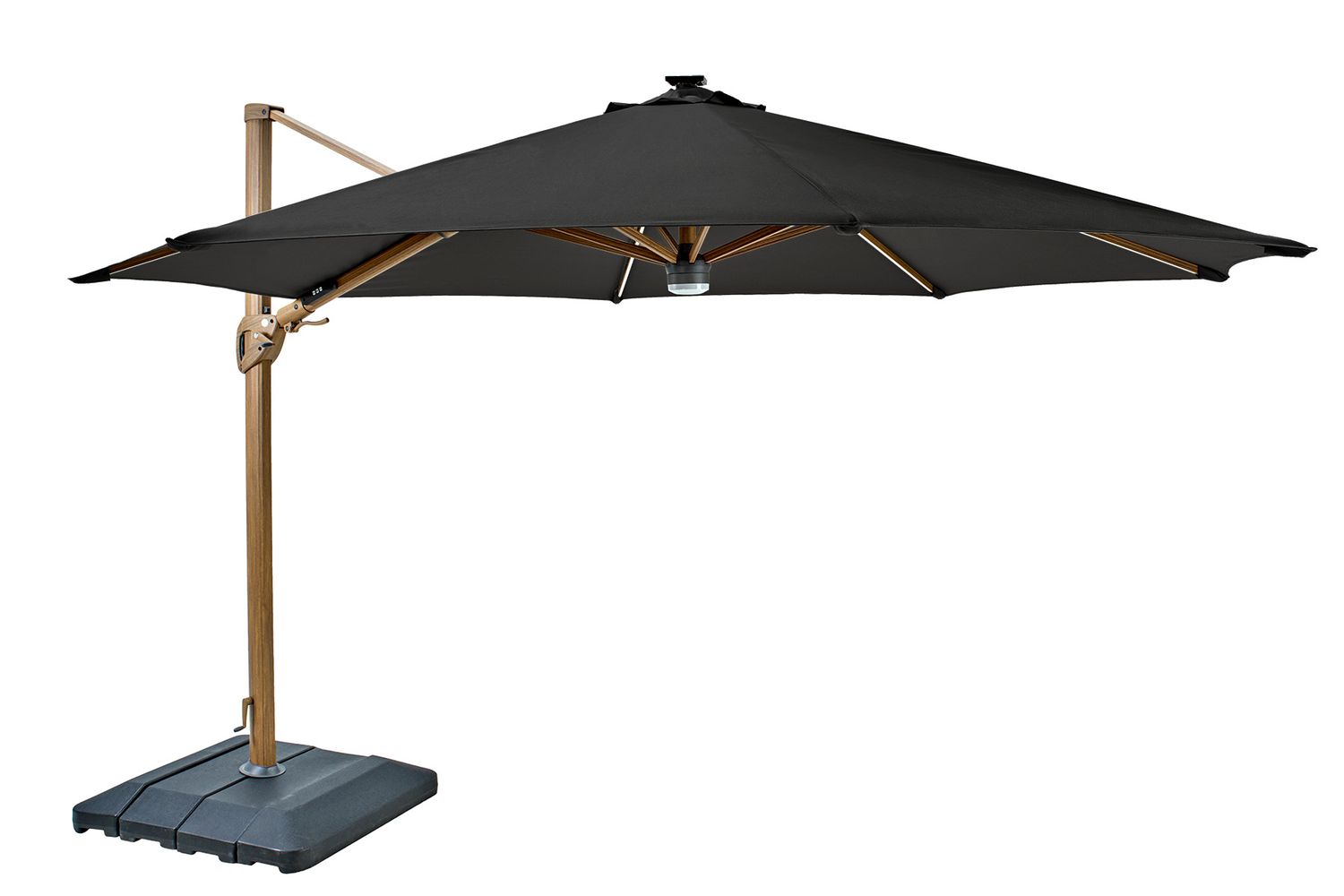 Seychelles 3.5m Round Cantilever with Bluetooth Speaker