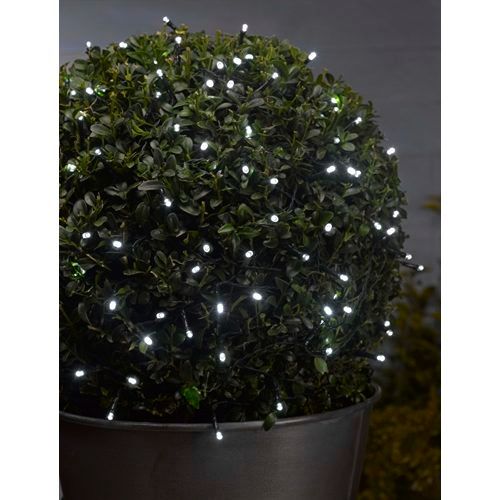 100 Solar Cool White LED String Lights