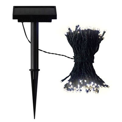 200 Solar Cool White LED String Lights