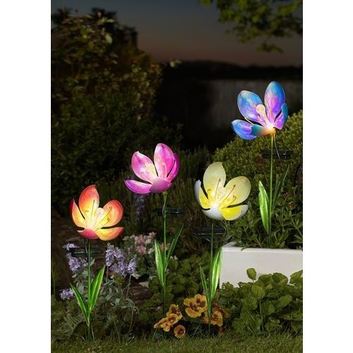 Solar Bloom Stake Light - Mixed Case