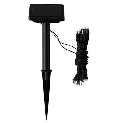 50 Solar Cool White LED String Lights