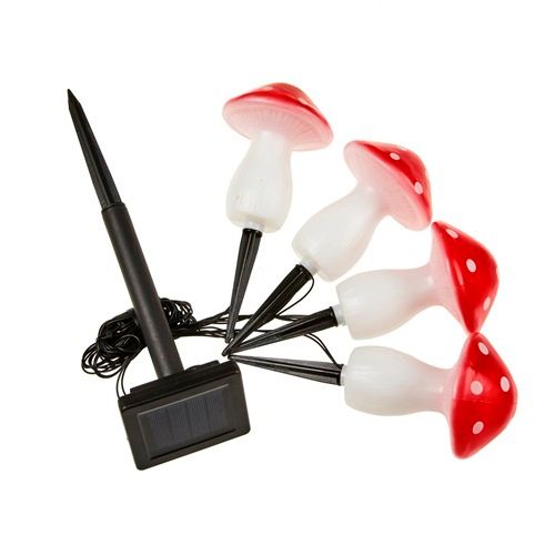 Fairy Mushroom Stake Lights - Set of 4