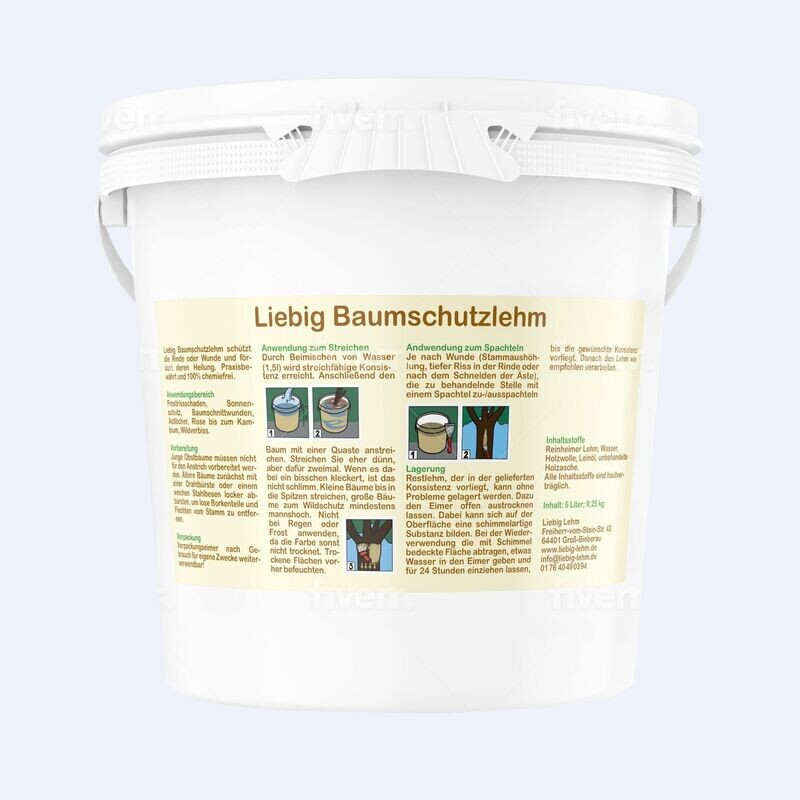 Baumschutzlehm 5 Liter Eimer