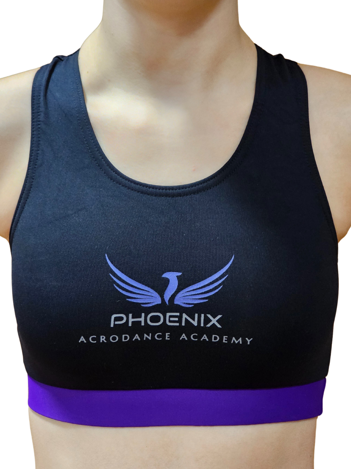 PADA Girls Racer Crop Top / Sports Bra