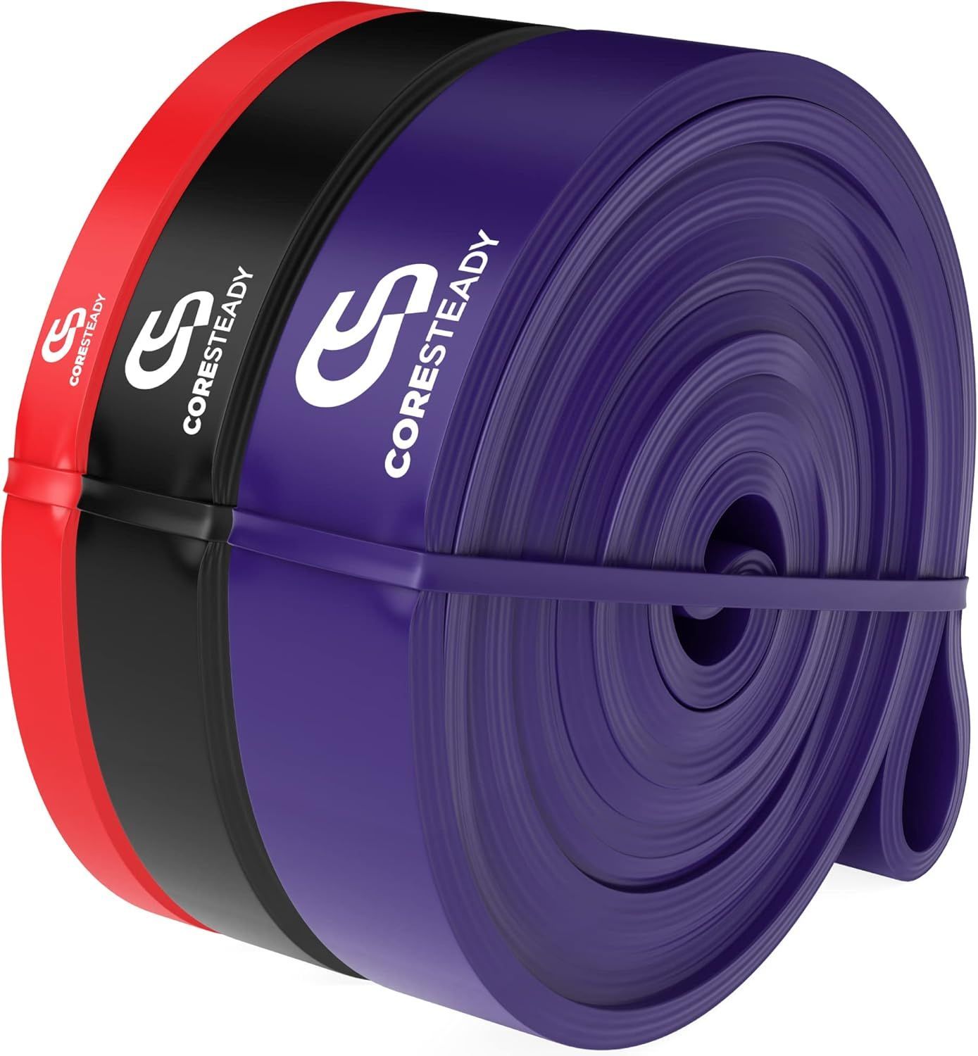 Pack of 3 Looped Resistance Bands (Light, Medium, & Heavy)