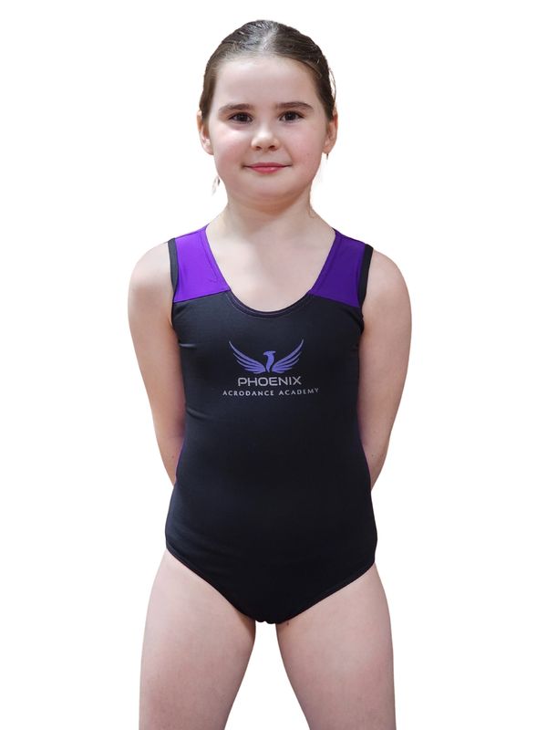 PADA Girls Open Back Leotard