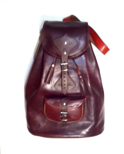 Mochila en ternera engrasada