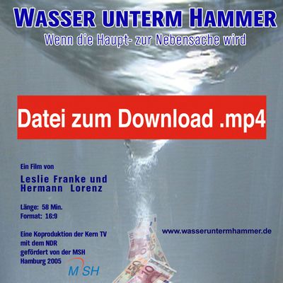 Wasser unterm Hammer - DVD deutsch /Film-Datei *mp4 zum Download 121-wuh-dvd-de