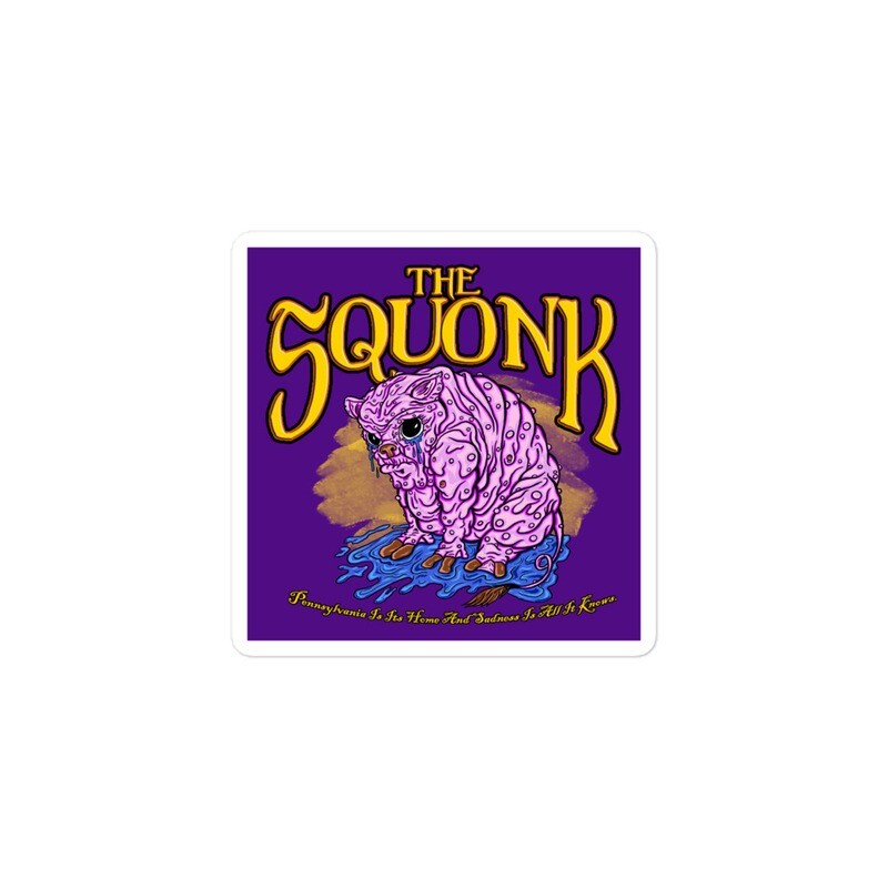 The Squonk Square Sticker