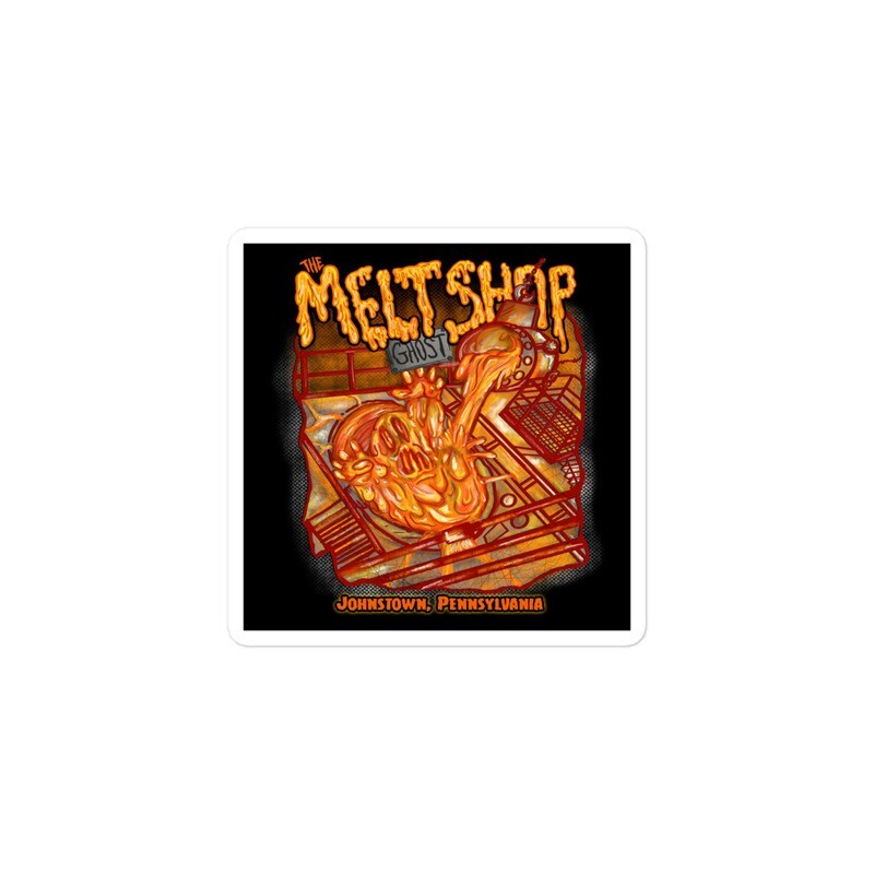 Melt Shop Ghost Square Sticker