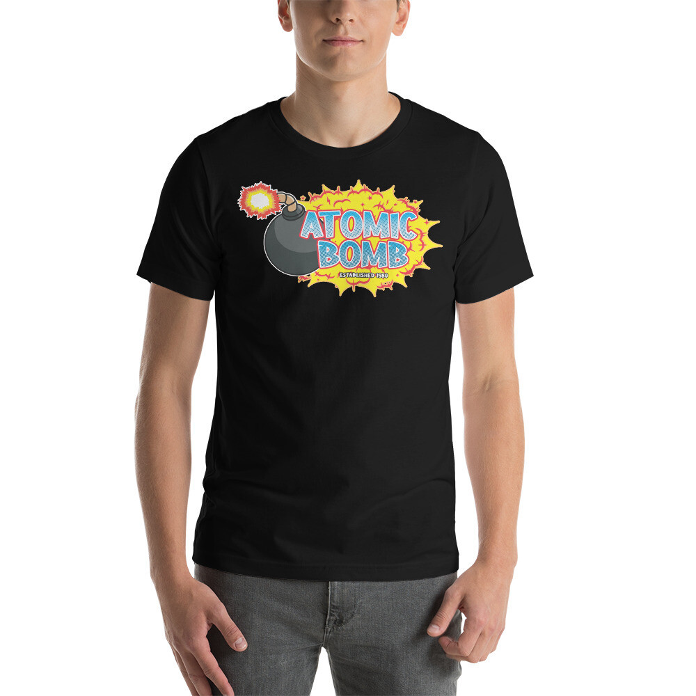 Atomic Bomb Logo Tee, Color: Black, Size: XS