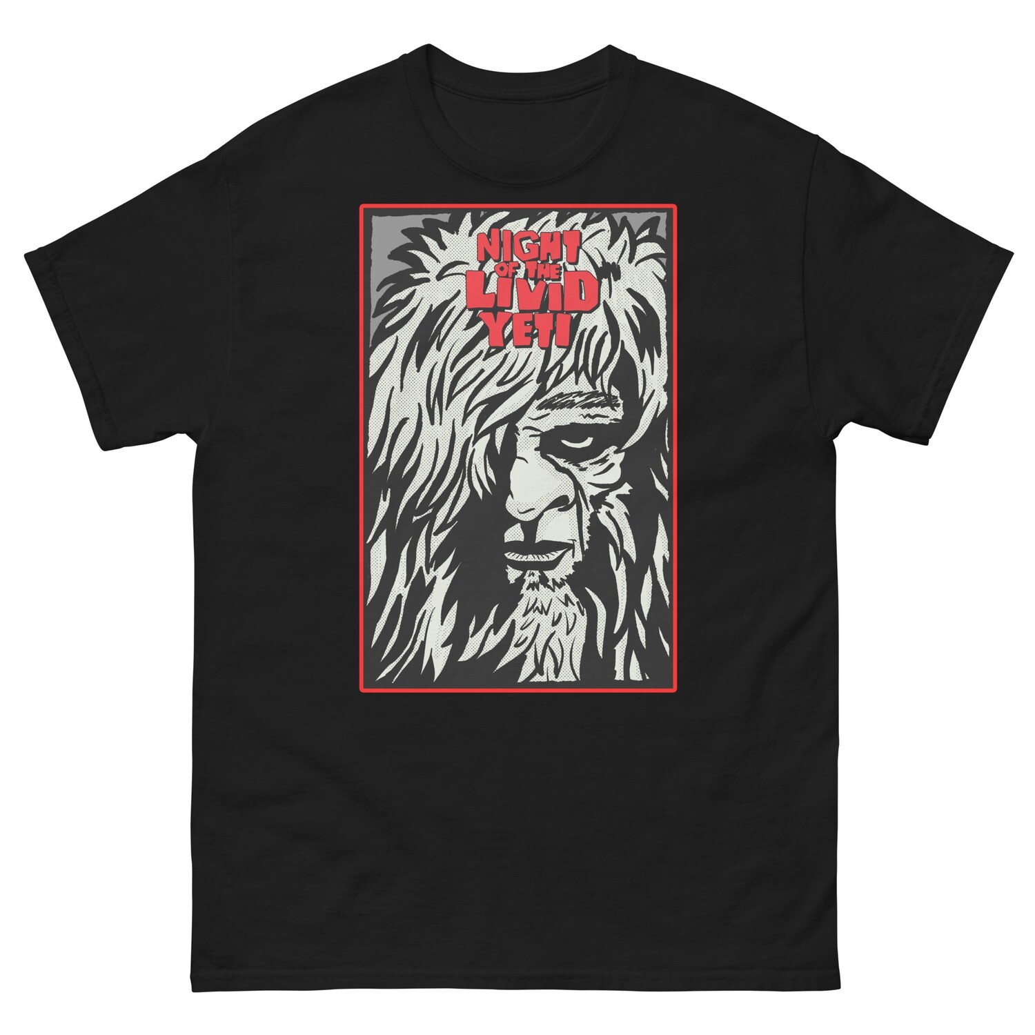   Night of the Livid Yeti (4XL & 5XL), Color: Black, Size: 4XL