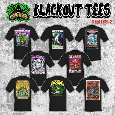 Cryptoteeology Series 2 Blackout Tees