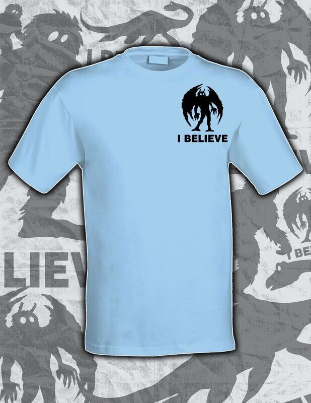 I Believe Mothman Left Chest (Light Shirts)