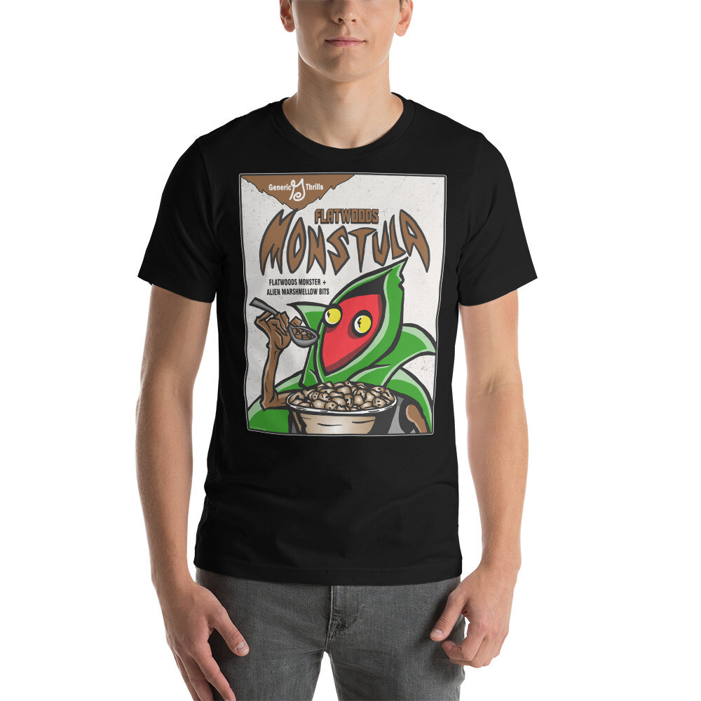 Cryptid Cereals Flatwoods Monstula (Flatwoods Monster), Color: Black, Size: XS