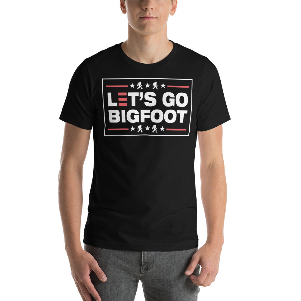 Let's Go Bigfoot, Color: Black, Size: XS