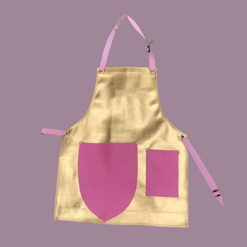 BASICS - Dorado con fucsia