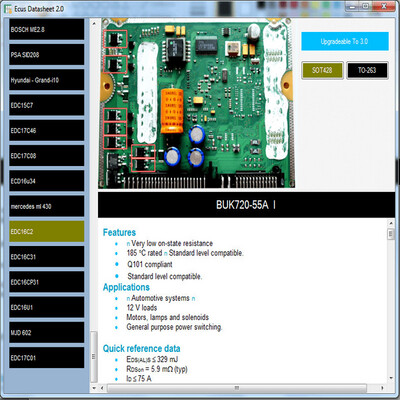 Software EcusDataSheet 2.0