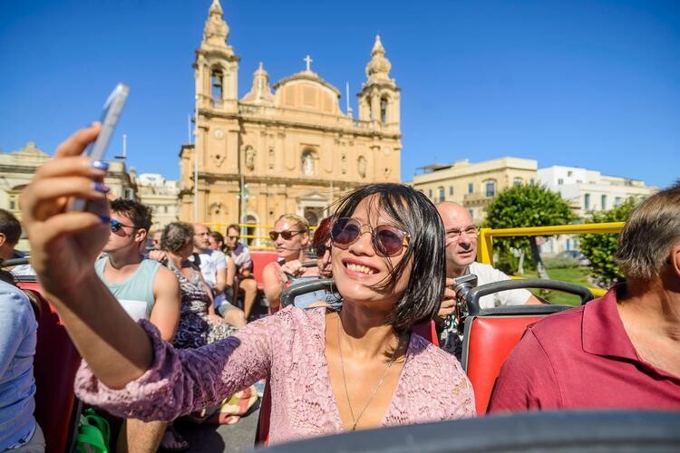"Hop On Hop Off" Malta Sightseeing Bus tours (North, South and Gozo) SUPREME