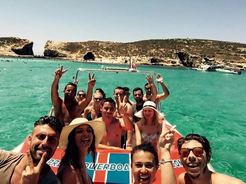 Malta-Comino Power Boat Trip!