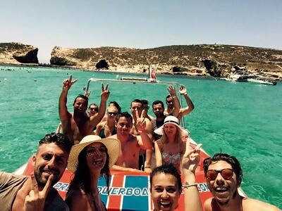 Malta-Comino Power Boat Trip!