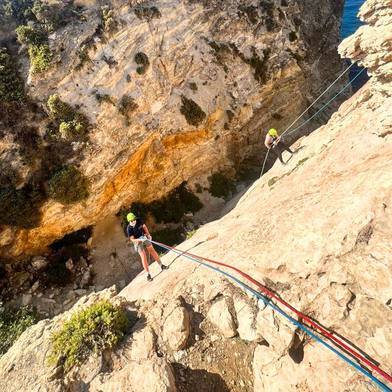 Outdoor Adventure Sunset Abseiling