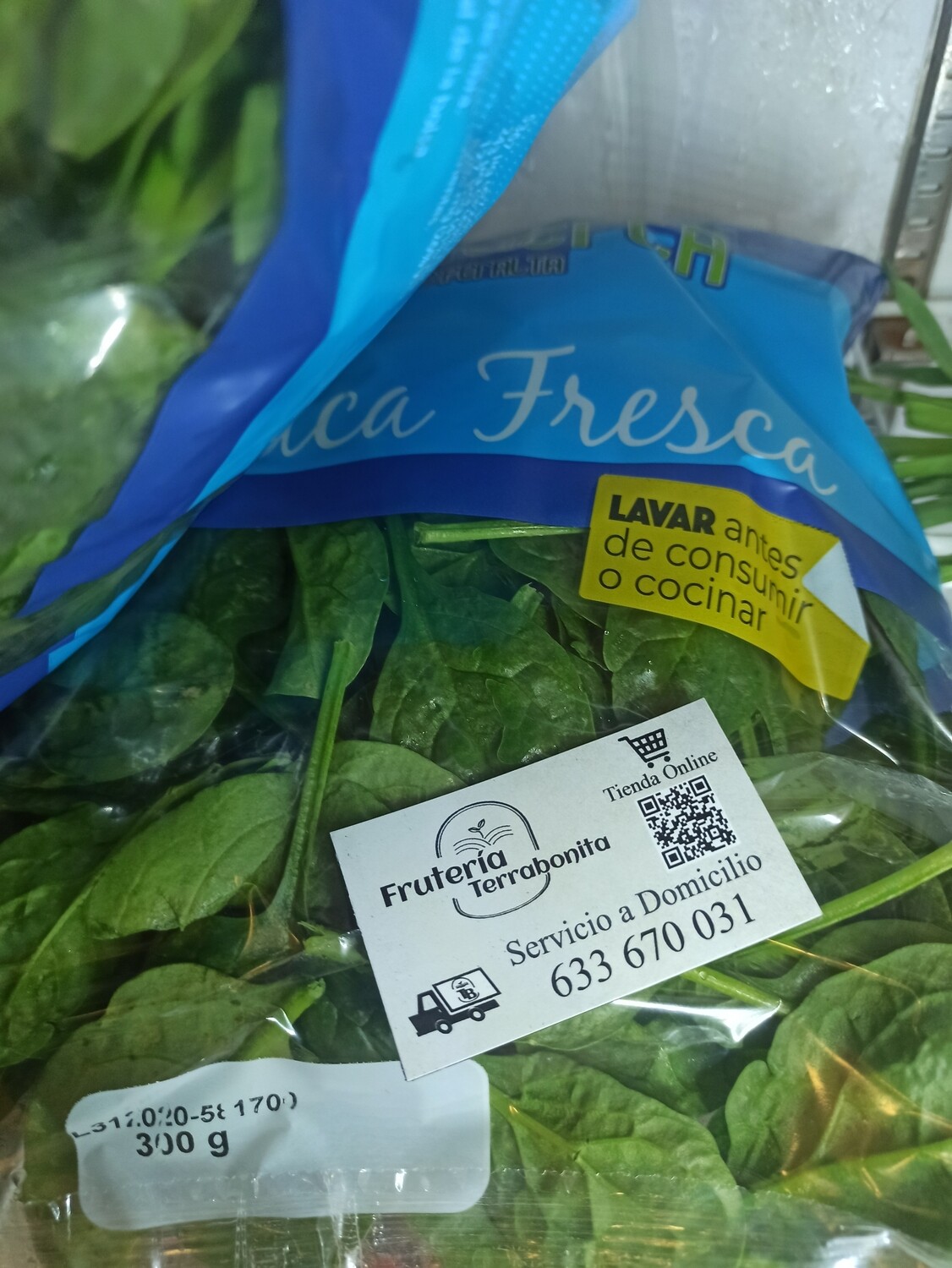 Espinaca Bolsa 300 gr