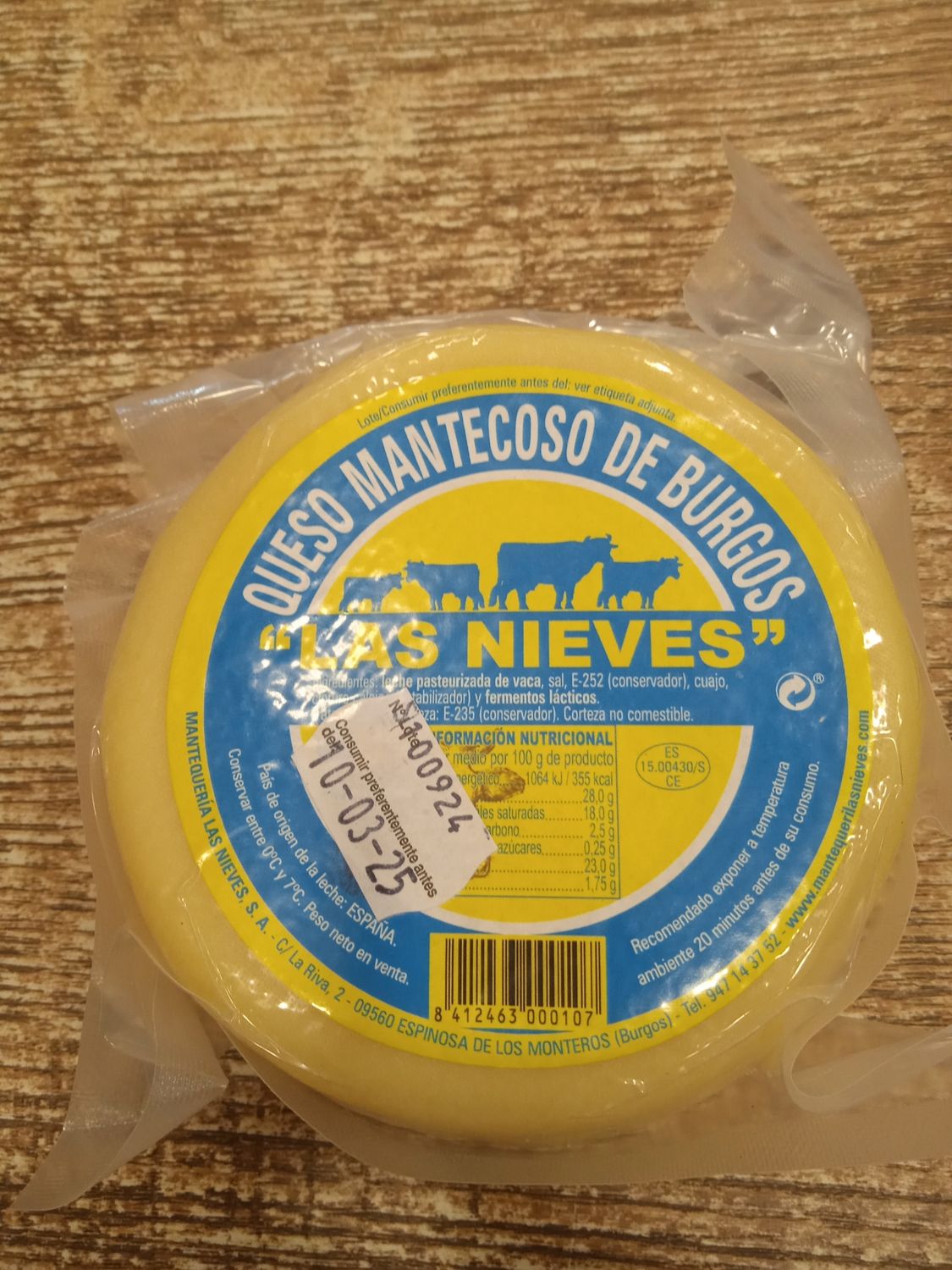Queso Mantecoso de Burgos