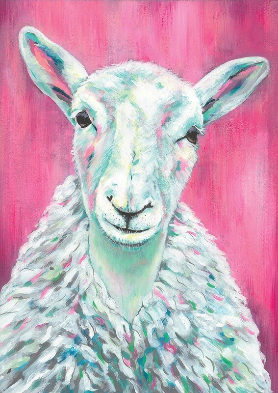 Betty sheep A3 print