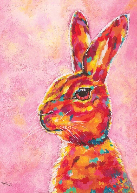 Pink Rabbit A3 print