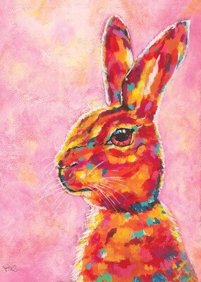 Pink Rabbit A3 print