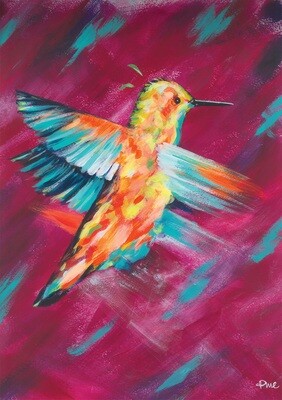 Hummingbird A4 print