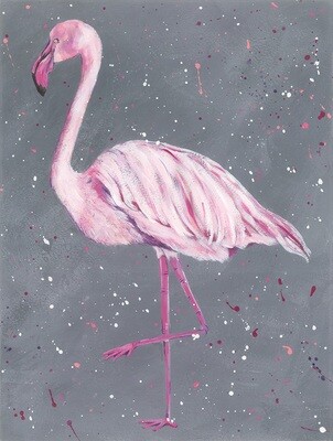 Flamingo A4 Print