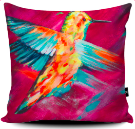 Hummingbird cushion