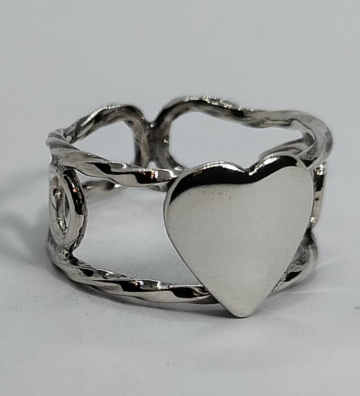 Anillo de plata Corazón