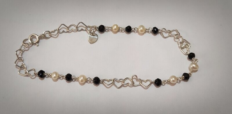 Pulsera de plata y espinelas