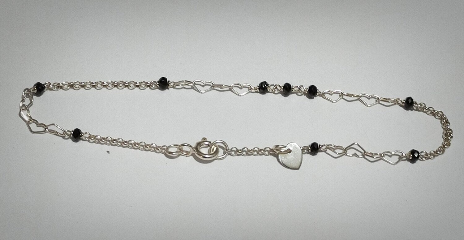 Pulsera de plata y espinelas